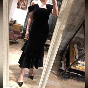 Elegant Black Off-Shoulder Dress